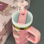 ماگ استنلی مینی طرح پاپیون صورتی 14oz جعبه کادویی (Stanley) کد 0556 - تصویر 4