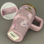 ماگ استنلی مینی گلدار بنفش 14oz جعبه کادویی (Stanley) کد 0555 - تصویر 6